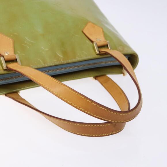 LOUIS VUITTON Monogram Vernis Houston Hand Bag Baby Blue M91005 - Picture 7 of 13